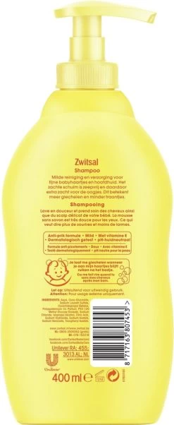 Zwitsal Baby Shampoo - 3 X 400 Ml - Voordeelverpakking -Babyproducten Winkel 492x1200