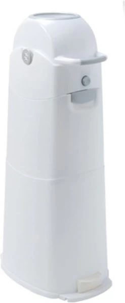 Luieremmer Large Zilver - Groot - Zonder Navulling - Geschikt Voor Pampers En Huggies - Stoma -Babyproducten Winkel 495x1200