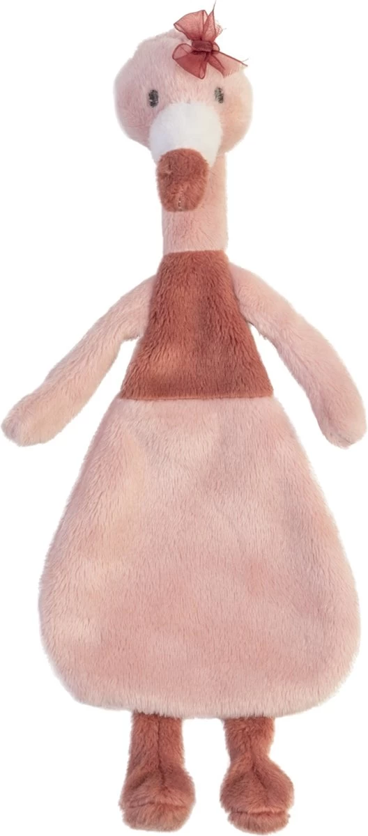 Happy Horse Flamingo Fiddle Knuffeldoekje - Oudroze - Baby Cadeau 2 Happy Horse Flamingo Fiddle Knuffeldoekje - Oudroze - Baby Cadeau - Afbeelding 2