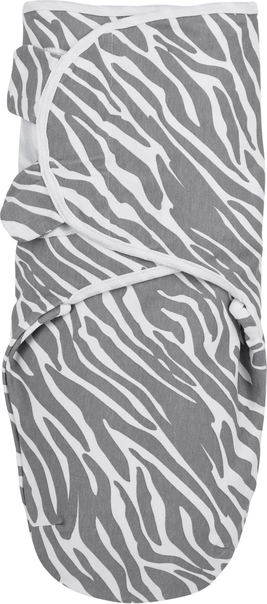 SwaddleMeyco Inbakerdoek Zebra - 0-3 Maanden - Grijs 1 SwaddleMeyco Inbakerdoek Zebra - 0-3 Maanden - Grijs