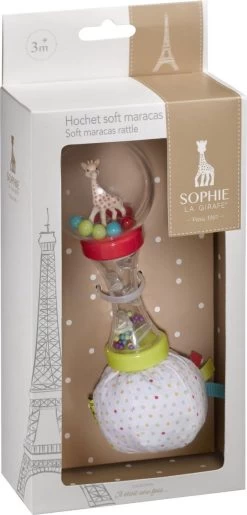 Sophie De Giraf - Rammelaar - Zachte Maracas - In Witte Geschenkdoos -Babyproducten Winkel 576x1200 1