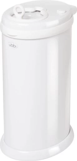 Ubbi® Ubbi Luieremmer - Wit - Metaal - Geurloos - Geen Navulcassettes Nodig -Babyproducten Winkel 576x1200