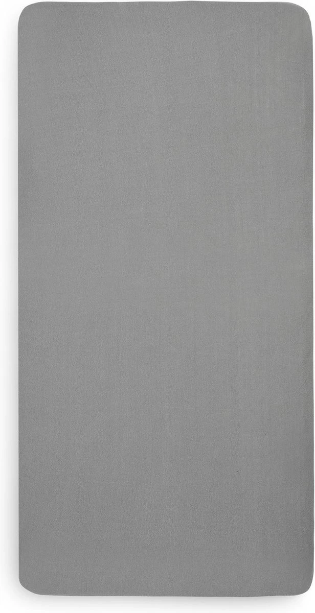 Jollein Baby Hoeslaken Ledikant Jersey 60x120cm - Storm Grey 3 Jollein Baby Hoeslaken Ledikant Jersey 60x120cm - Storm Grey - Afbeelding 3