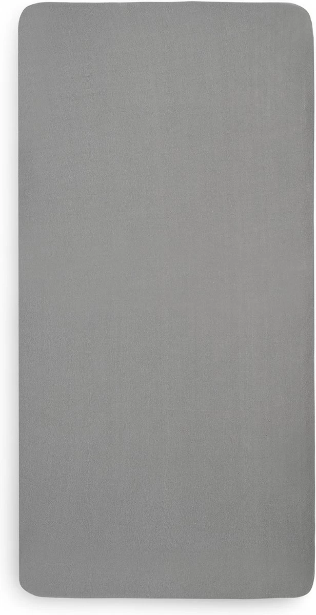 Jollein Baby Hoeslaken Ledikant Jersey 60x120cm - Storm Grey 4 Jollein Baby Hoeslaken Ledikant Jersey 60x120cm - Storm Grey - Afbeelding 4