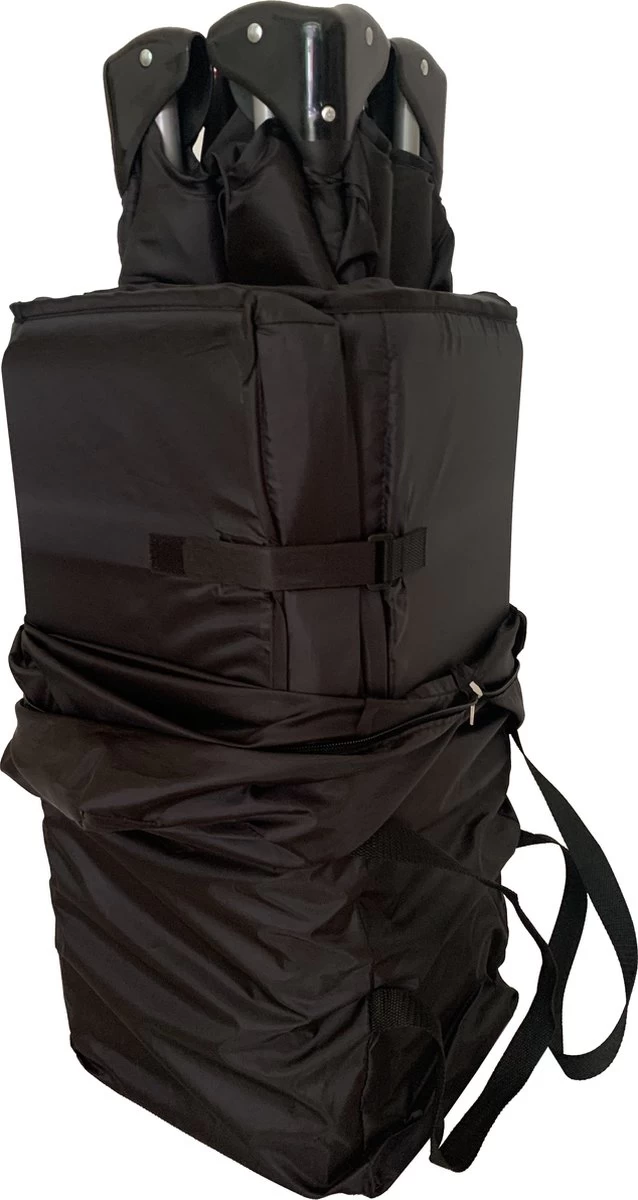 Cabino Campingbedje / Reisbed Set Inclusief Comfortabel Matras 60x120cm Zwart 6 Cabino Campingbedje / Reisbed Set Inclusief Comfortabel Matras 60x120cm Zwart - Afbeelding 6