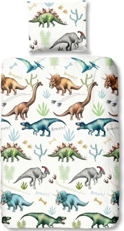 Good Morning Kids Dekbedovertrek Dino-Ledikant (100 X 135 Cm) -Babyproducten Winkel 648x1200 3