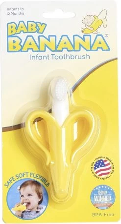 Baby Banaan Tandenborstel/bijtspeeltje – Geel - Baby Tandenborstel - Bij Doorkomende Tandjes - Tandvlees Massage - Babytandenborstel - Peuter Tandenborstel -Babyproducten Winkel 651x1200 2