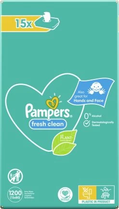 Pampers® Pampers - Fresh Clean - Billendoekjes - 3600 Doekjes - 45 X 80 -Babyproducten Winkel 688x1200 1