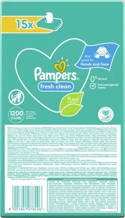Pampers® Pampers - Fresh Clean - Billendoekjes - 3600 Doekjes - 45 X 80 -Babyproducten Winkel 688x1200