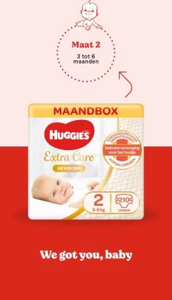 Huggies Luiers - Maat 2 (3 Tot 6 Kg) - 210 Stuks - Newborn - Voordeelverpakking -Babyproducten Winkel 690x1200