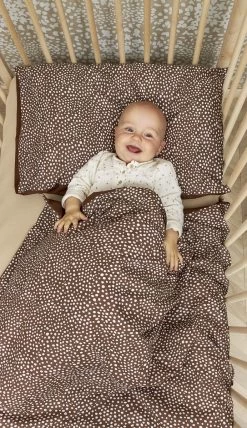 Meyco Cheetah/Uni Dekbedovertrek Ledikant - Chocolate - 100x135cm -Babyproducten Winkel 692x1200 4