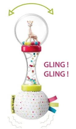 Sophie De Giraf - Rammelaar - Zachte Maracas - In Witte Geschenkdoos -Babyproducten Winkel 710x1200