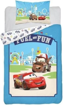 Disney Dekbedovertrek Cars Fuel And Fun 100x135 Cm