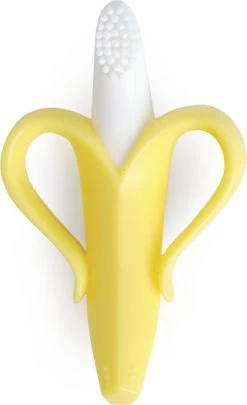 Baby Banaan Tandenborstel/bijtspeeltje – Geel - Baby Tandenborstel - Bij Doorkomende Tandjes - Tandvlees Massage - Babytandenborstel - Peuter Tandenborstel -Babyproducten Winkel 732x1200