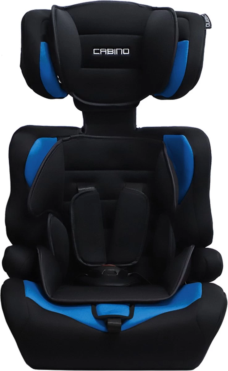 Cabino Autostoel Groep 1/2/3 (9-36kg) - Zwart-Blauw 10 Cabino Autostoel Groep 1/2/3 (9-36kg) - Zwart-Blauw - Afbeelding 10