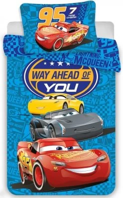 Disney Pixar Cars - Dekbedovertrek Baby 100 X 135 Cm 40 X 60 Cm 100% Katoen