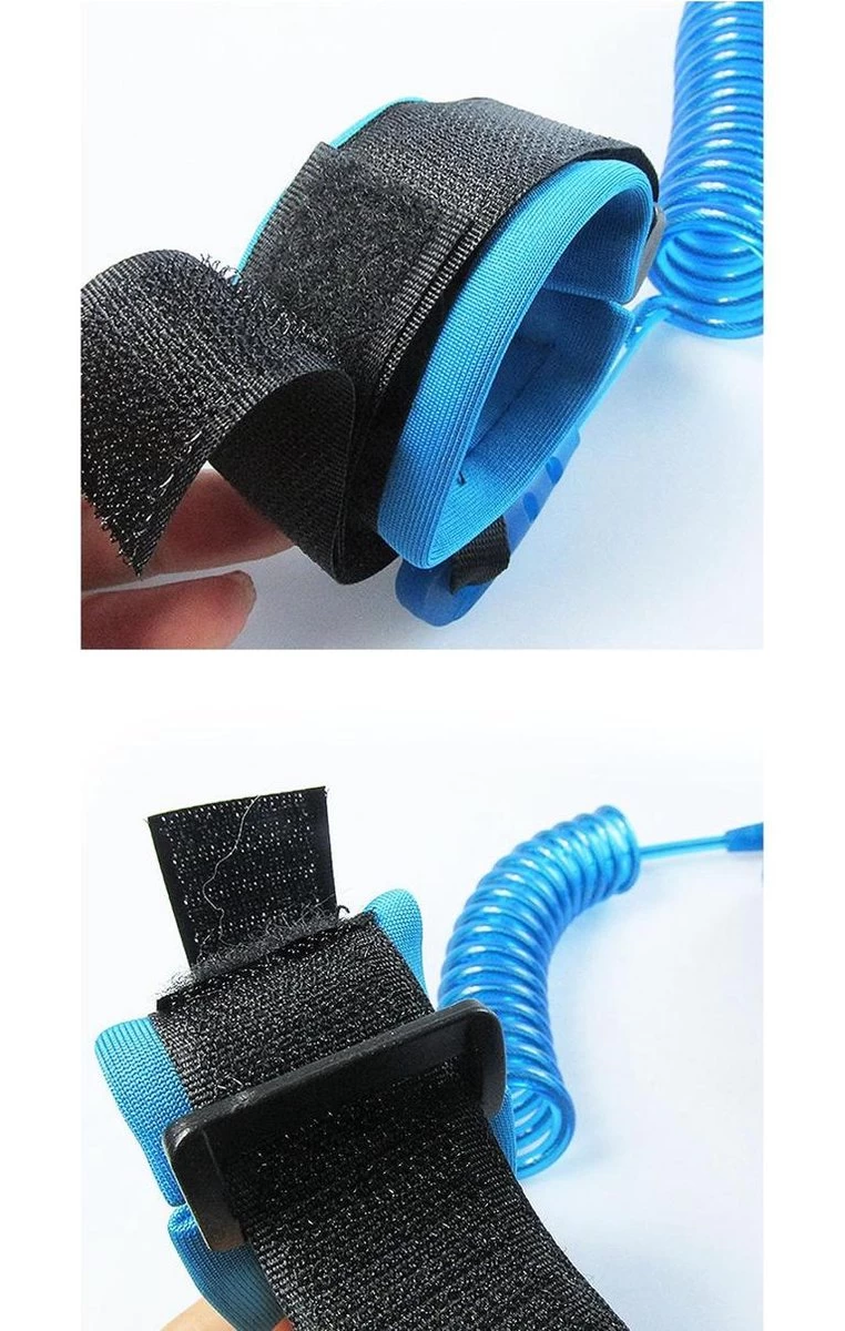 Veiligheidstuigje Voor Kinderen V2 - Polsbandje - 2,5 Meter - Blue Special Edition For The Little Him - One Size - 360° Rotatie 4 Veiligheidstuigje Voor Kinderen V2 - Polsbandje - 2,5 Meter - Blue Special Edition For The Little Him - One Size - 360° Rotatie - Afbeelding 4