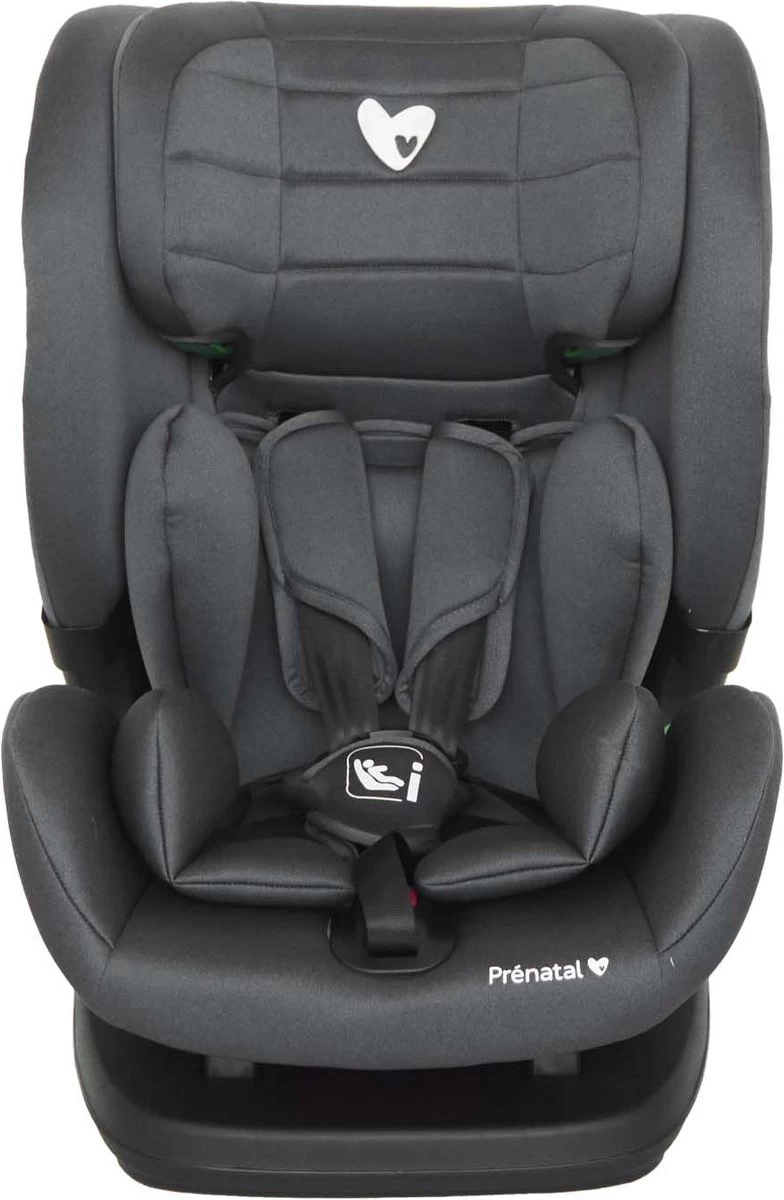 Prénatal Eclips Autostoel Groep 1/2/3 I-Size – Kinderzitje Auto Isofix – 9-36 Kg - Grijs Zwart 2 Prénatal Eclips Autostoel Groep 1/2/3 I-Size – Kinderzitje Auto Isofix – 9-36 Kg - Grijs Zwart - Afbeelding 2