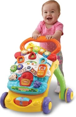 VTech 2 In 1 Baby Walker - Educatief Babyspeelgoed - Loopwagen Met Licht -Babyproducten Winkel 787x1200