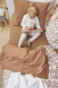 Meyco Uni Hoeslaken Juniorbed - 2-pack - Toffee - 70x140/150cm -Babyproducten Winkel 800x1200 122