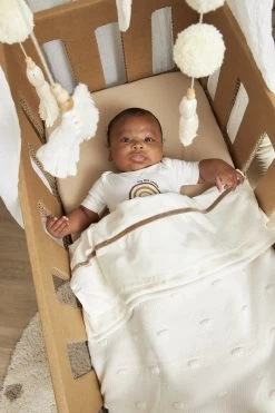 Meyco Knots Wiegdeken - 75x100 Cm - Offwhite -Babyproducten Winkel 800x1200 148