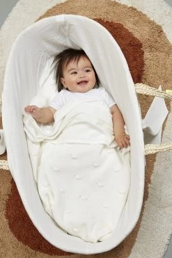 Meyco Knots Wiegdeken - 75x100 Cm - Offwhite -Babyproducten Winkel 800x1200 150