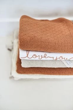 Jollein Baby Laken Ledikant 120x150cm Love You - Caramel -Babyproducten Winkel 800x1200 204