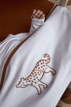 Meyco Ledikant Laken Cheetah Animal - 100x150cm - Camel -Babyproducten Winkel 800x1200 218