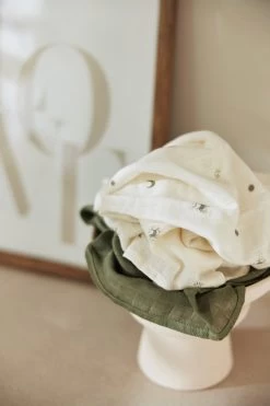 Jollein Hydrofiele Doek Small 70x70cm Stargaze - Leaf Green - 3 Stuks -Babyproducten Winkel 800x1200 40