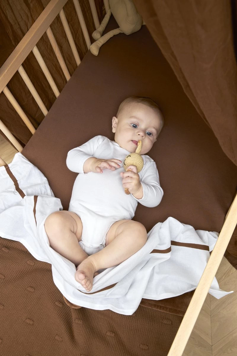 Meyco Jersey Hoeslaken Ledikant 2-pack - Chocolate - 60x120cm 3 Meyco Jersey Hoeslaken Ledikant 2-pack - Chocolate - 60x120cm - Afbeelding 3