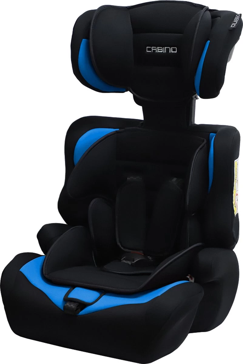 Cabino Autostoel Groep 1/2/3 (9-36kg) - Zwart-Blauw 5 Cabino Autostoel Groep 1/2/3 (9-36kg) - Zwart-Blauw - Afbeelding 5