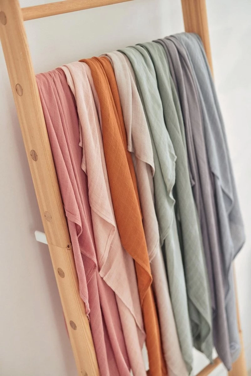 Jollein Hydrofiele Doek Small 70x70cm Bamboe Katoen - Caramel - 4 Stuks 9 Jollein Hydrofiele Doek Small 70x70cm Bamboe Katoen - Caramel - 4 Stuks - Afbeelding 9