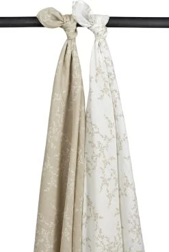 Meyco Branches 2-pack Hydrofiele Swaddle - 120x120 Cm - Sand