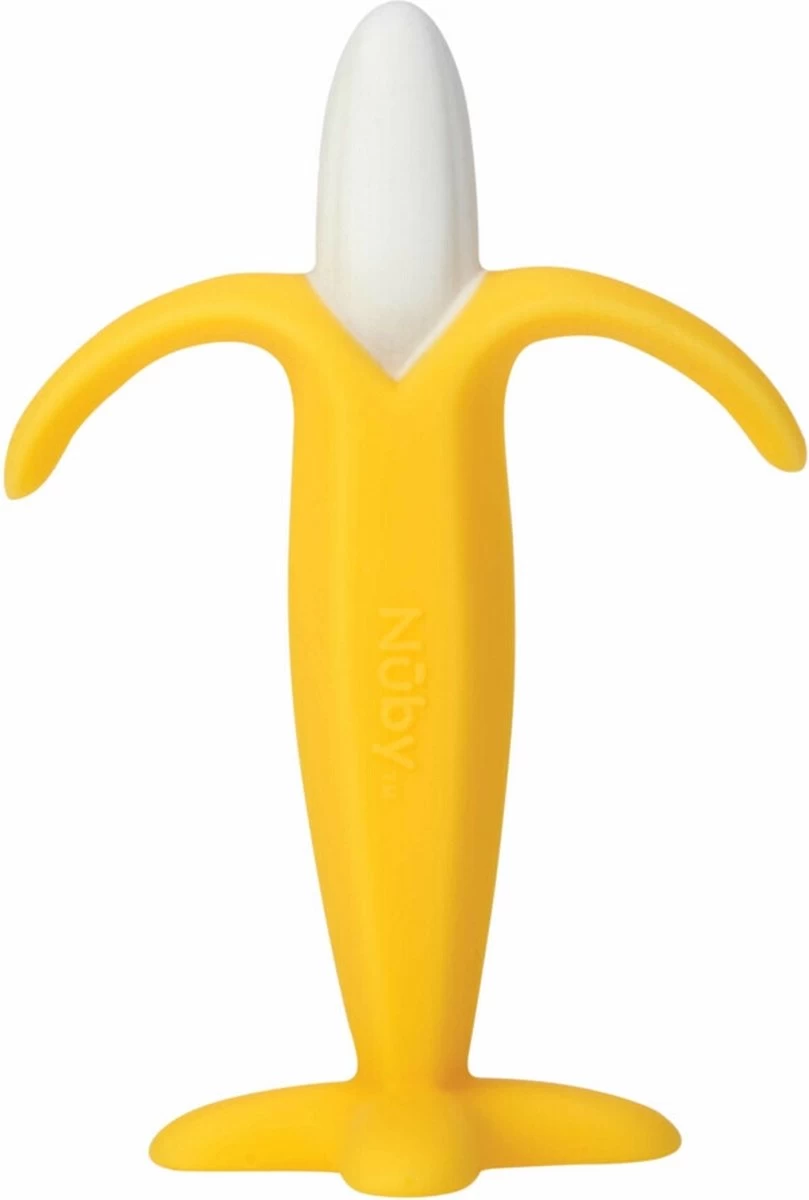 Nûby - Silicone Bijtspeelgoed - Banaan - 3m+ 3 Nûby - Silicone Bijtspeelgoed - Banaan - 3m+ - Afbeelding 3