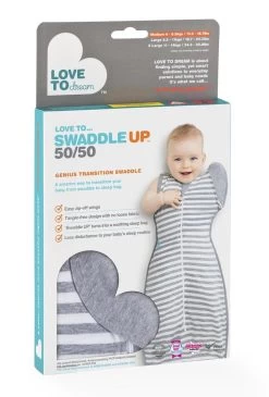 Love To Dream™ Babyslaapzak Swaddle Up™ - Inbakeren Afbouwen - Baby 4-6 Maanden - 6-8.5 Kg - All Season - Grijs -Babyproducten Winkel 811x1200 7