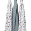 Meyco Animal Swaddle 3-pack - Hydrofiel - Multicolor - 120x120cm