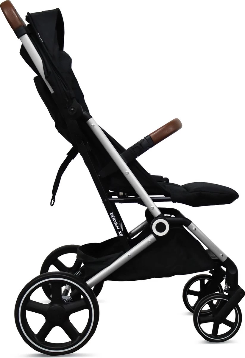 Deryan Luxe XP Buggy XL - Compact Lichtgewicht - Zwart - Aluminium Frame 2 Deryan Luxe XP Buggy XL - Compact Lichtgewicht - Zwart - Aluminium Frame - Afbeelding 2