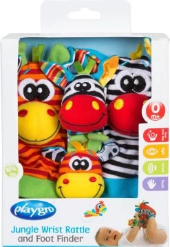 Playgro Pols- En Voetrammelaarset Zebra & Giraf - Set Van 4 Stuks, 2 Polsbandjes En 2 Rammelsokjes -Babyproducten Winkel 828x1200 1