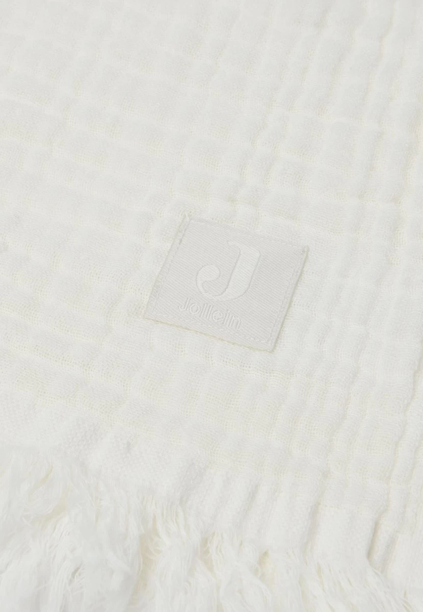 Jollein Baby Deken Ledikant 120x120cm Muslin Fringe - Ivory 13 Jollein Baby Deken Ledikant 120x120cm Muslin Fringe - Ivory - Afbeelding 13