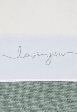 Jollein Baby Laken Wieg 75x100cm Love You - Stone Green -Babyproducten Winkel 830x1200 53