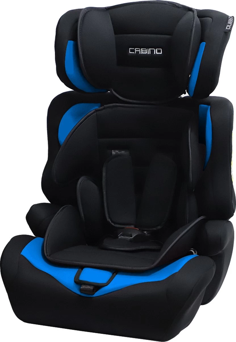 Cabino Autostoel Groep 1/2/3 (9-36kg) - Zwart-Blauw 8 Cabino Autostoel Groep 1/2/3 (9-36kg) - Zwart-Blauw - Afbeelding 8