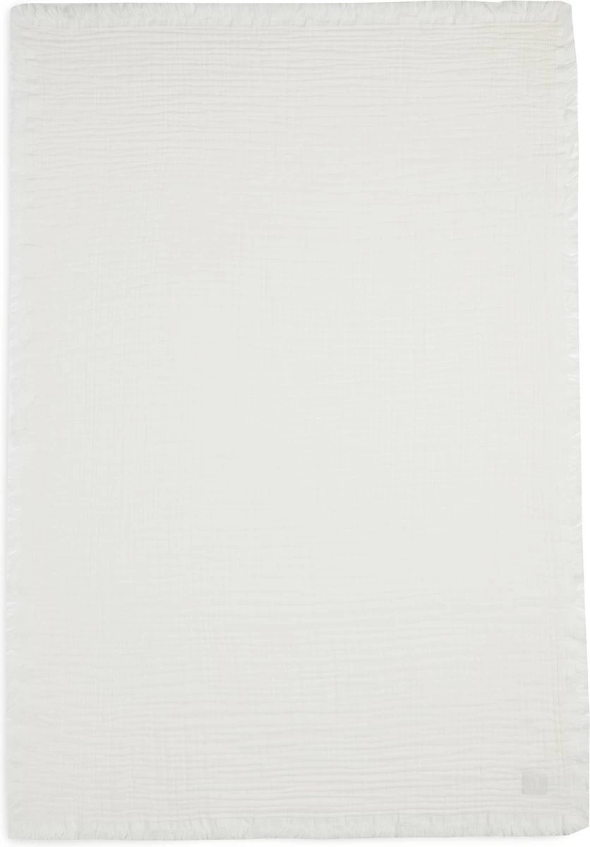 Jollein Baby Deken Ledikant 120x120cm Muslin Fringe - Ivory 5 Jollein Baby Deken Ledikant 120x120cm Muslin Fringe - Ivory - Afbeelding 5
