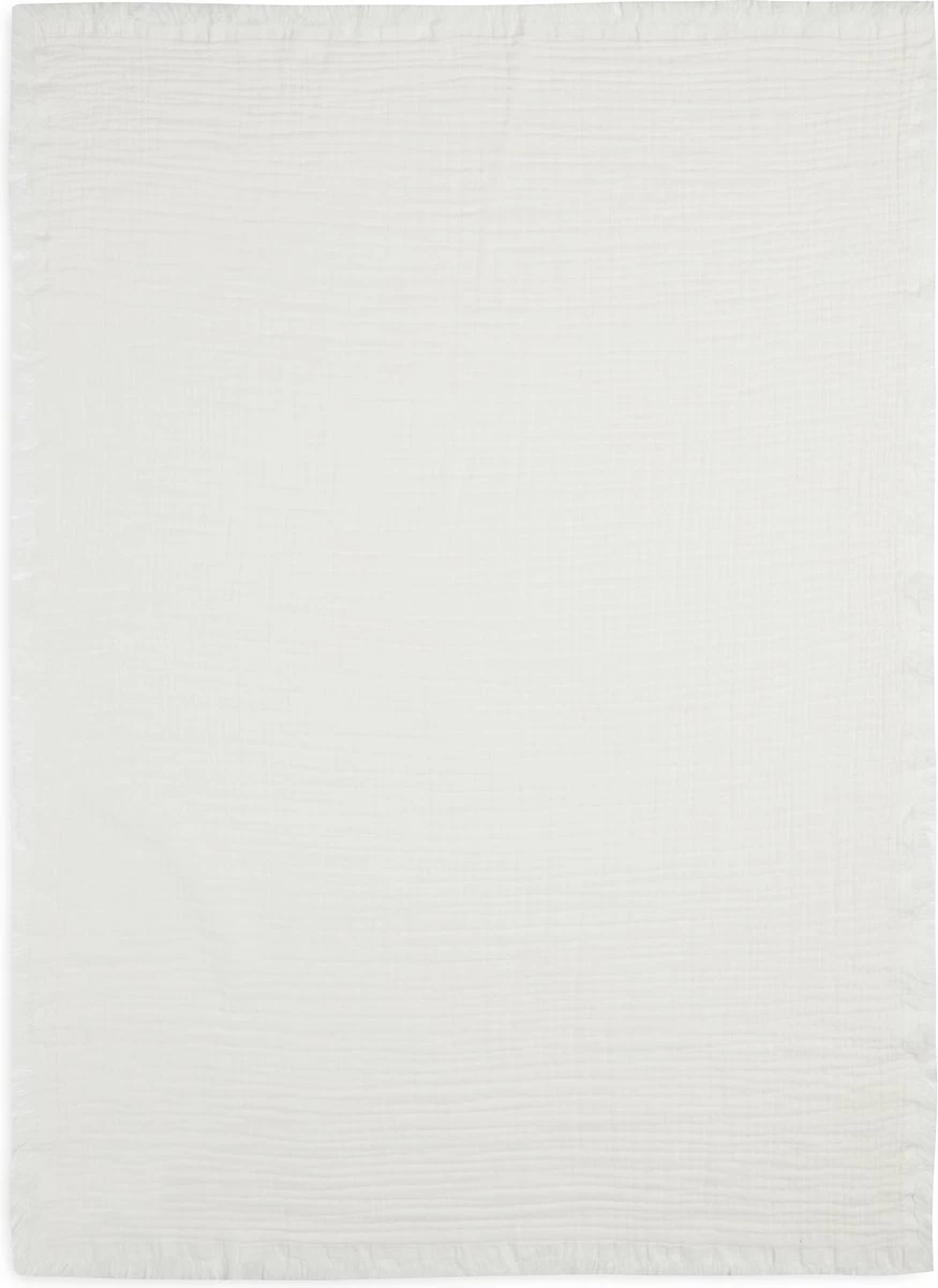 Jollein Baby Deken Ledikant 120x120cm Muslin Fringe - Ivory 10 Jollein Baby Deken Ledikant 120x120cm Muslin Fringe - Ivory - Afbeelding 10