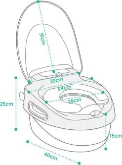 Housie 3-in-1 Plaspotje – Plaspotje Kind – Potje Peuter – Potje Met Deksel – WC Potje Peuter – WC Verkleiner – Opstapje - Roze -Babyproducten Winkel 891x1200