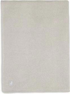Jollein Baby Deken Ledikant 100x150cm Basic Knit - Nougat/Fleece