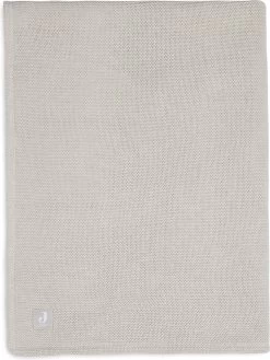 Jollein Baby Deken Wieg 75x100cm Basic Knit - Nougat/Fleece