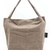 Louka Mom Bag Rib Taupe - Bruin - Luiertas - Trendy Shopper - Verzorgingstas - Boodschappentas
