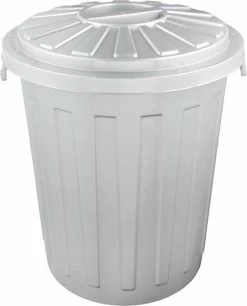 AFVALBAK ROND M/D MAXI BIN 36X42 - 23 L GRIJS OK KEEEPER 10213 -Babyproducten Winkel 968x1200