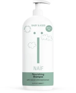 Naïf Voedende Shampoo Pompfles - Baby En Kids - 500ml - Met Natuurlijke Ingrediënten
